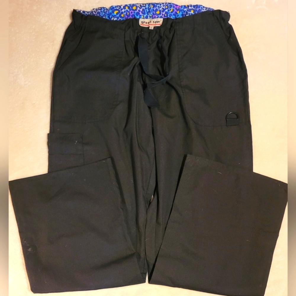 Green Town Scrub Pants: size XL